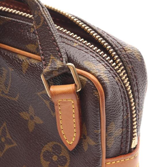 LOUIS VUITTON Brown Monogram Leather Shoulder Bag - Picture 8 of 14